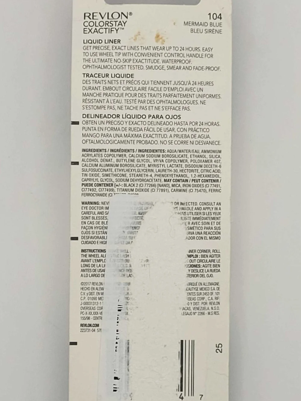 Revlon Liquid Eyeliner — 104 Mermaid Blue